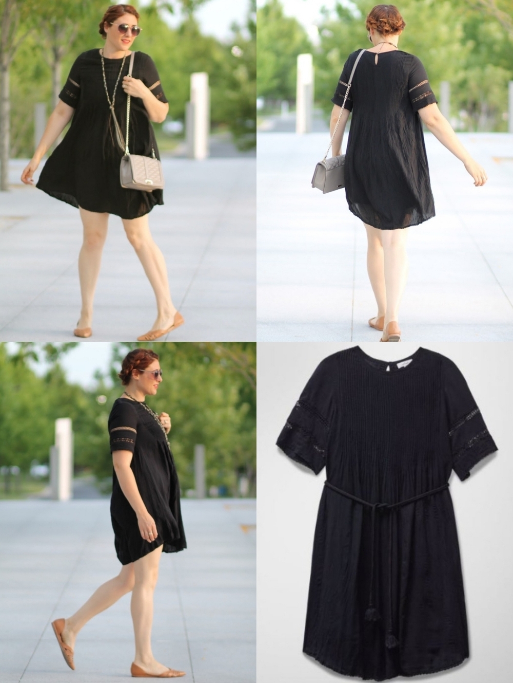 Aritzia Wilfred Black Sonore Embroidery Dress - Picture 14 of 16